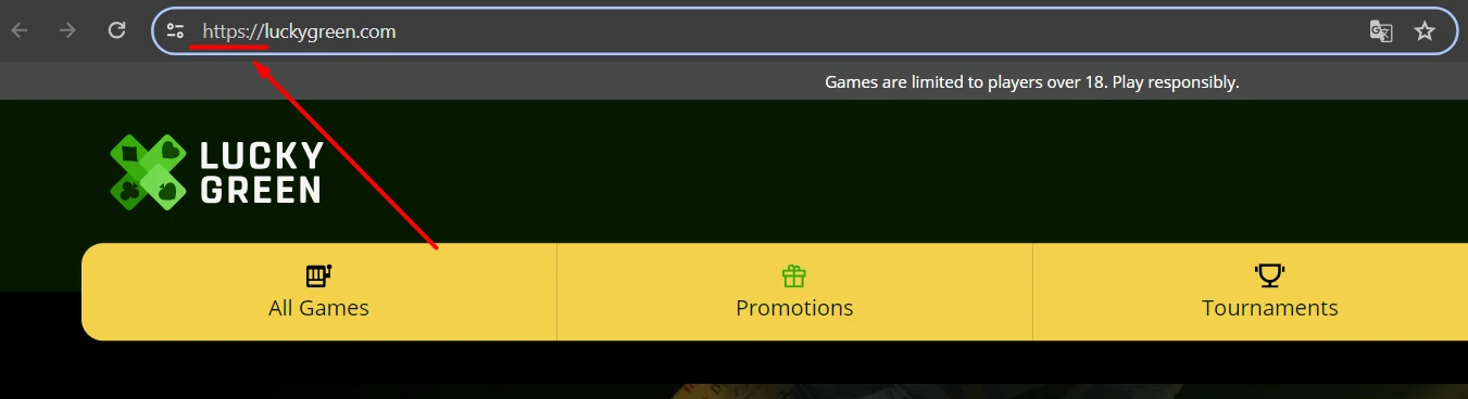 lucky green casino ssl