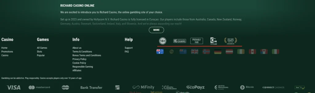 Richard casino rng check