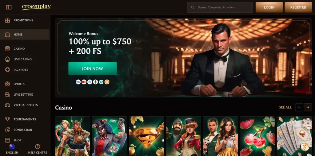 CrownPlay Casino with dollar minimum deposit